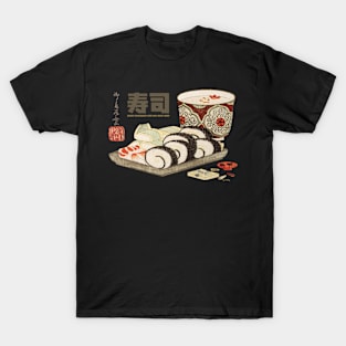 Vintage Sushi Japanese Food T-Shirt